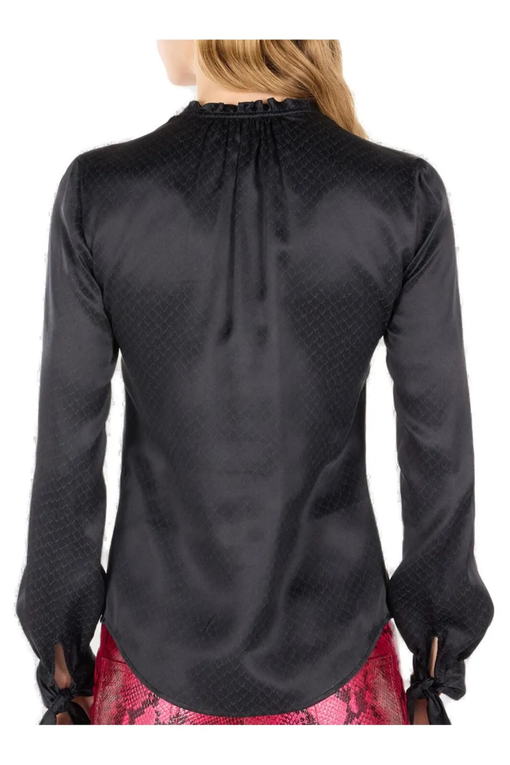Roberto Cavalli Snake Effect Satin Shirt