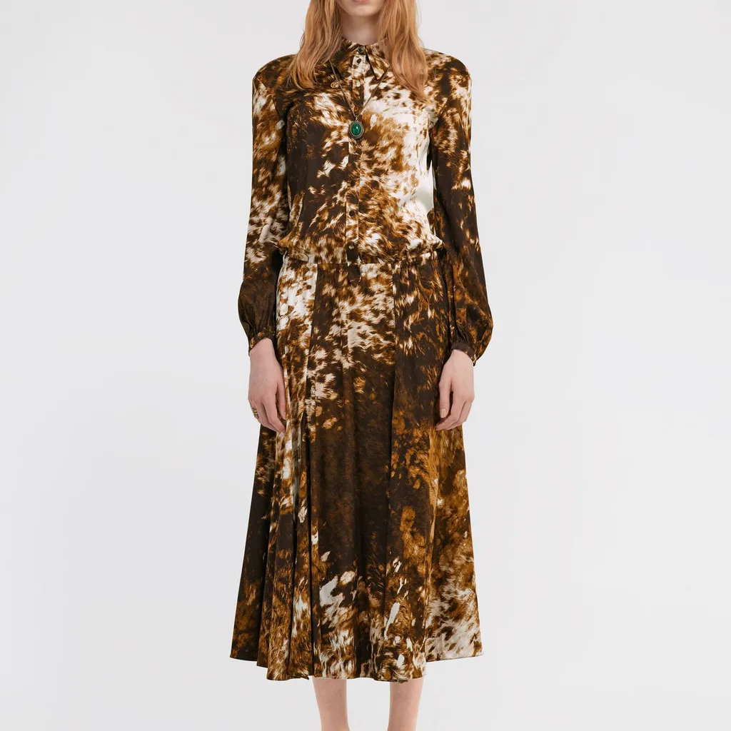 Roberto Cavalli Appaloosa Print Shirt Dress