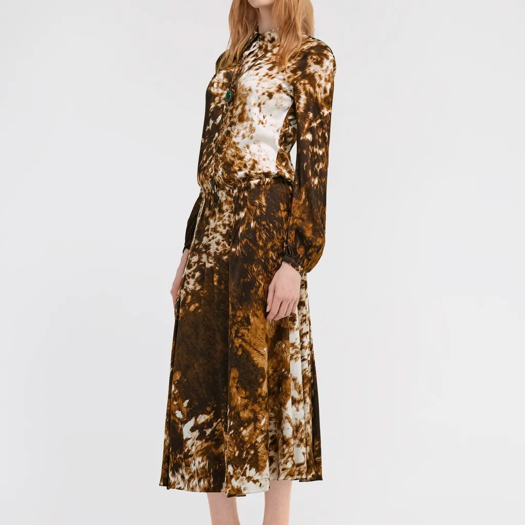 Roberto Cavalli Appaloosa Print Shirt Dress