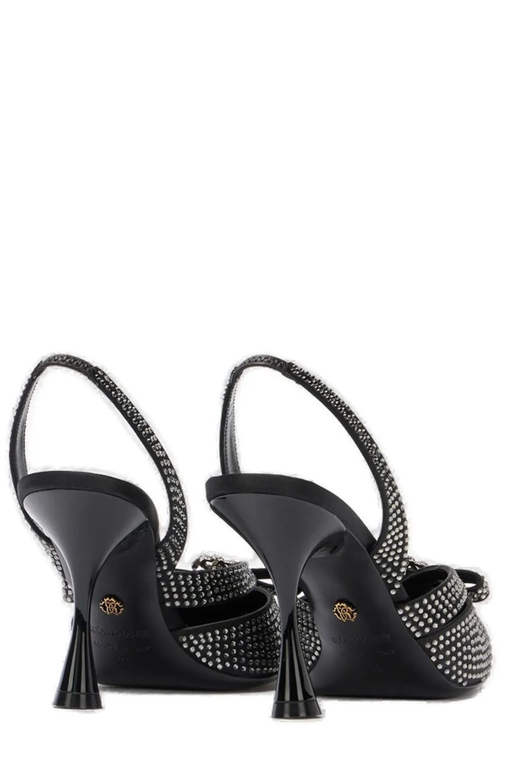 Roberto Cavalli Embelllished Slingbacks Pumps