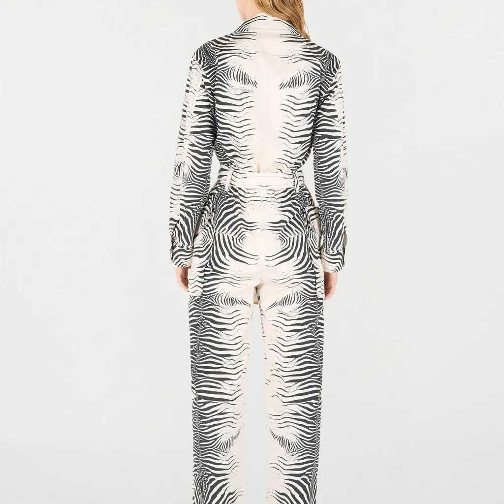 Roberto Cavalli Zebra Print Jumpsuit