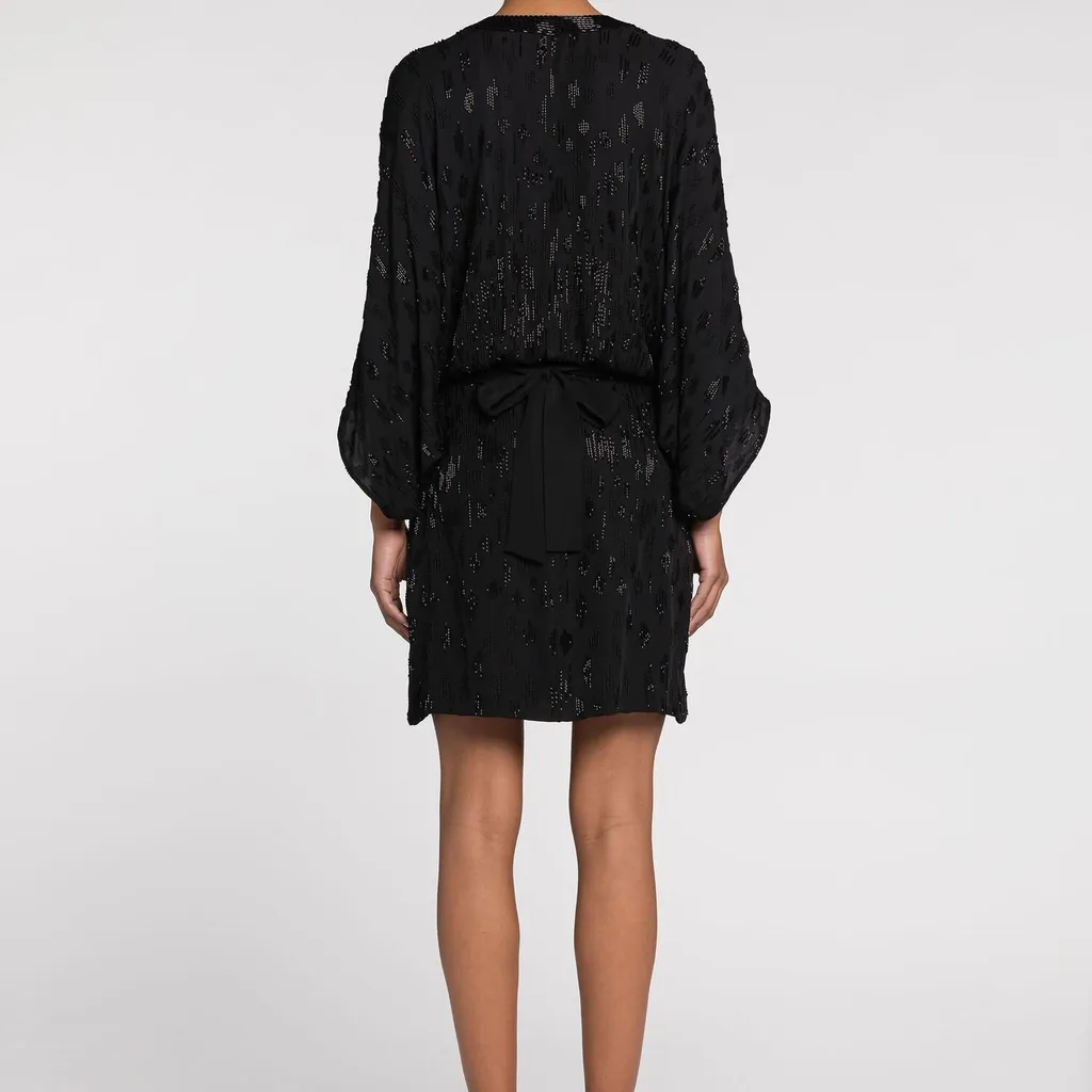 Roberto Cavalli Bead-Embellished Short Dress