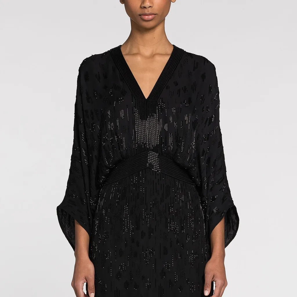 Roberto Cavalli Bead-Embellished Short Dress