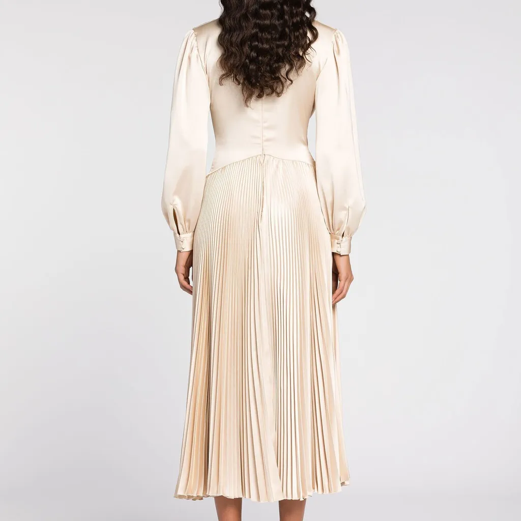 Roberto Cavalli Long Sleeve Midi Dress