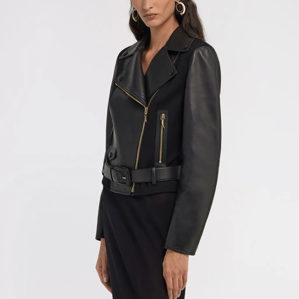 Roberto Cavalli Leather Biker Jacket