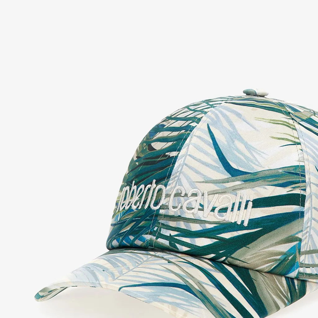 Roberto Cavalli Logo Embroidered Curved Peak Cap