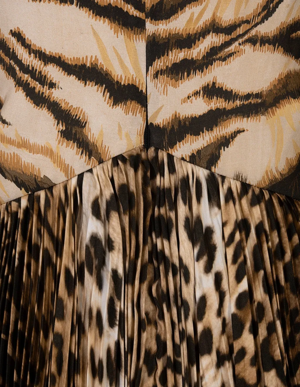 Roberto Cavalli Animal-Print Knot-Font Midi Dress