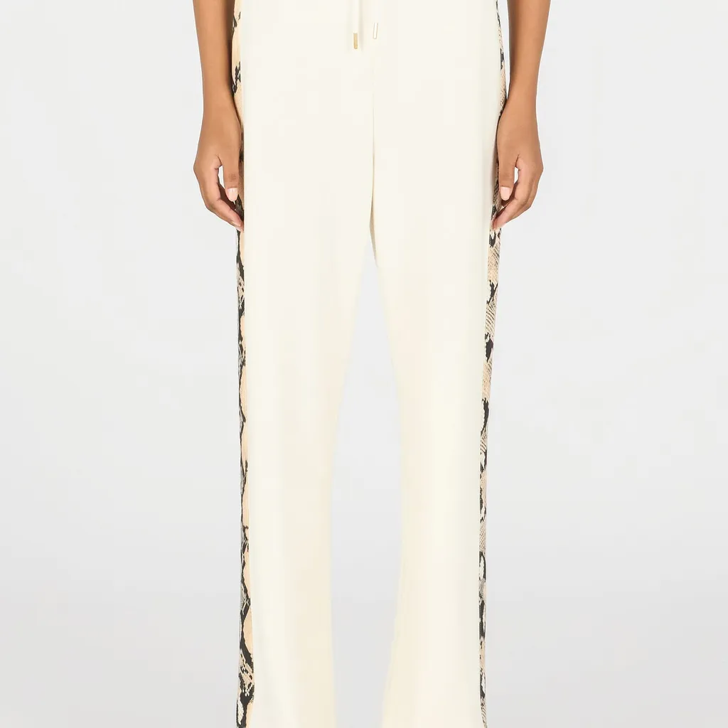 Roberto Cavalli Printed Bands Trousers