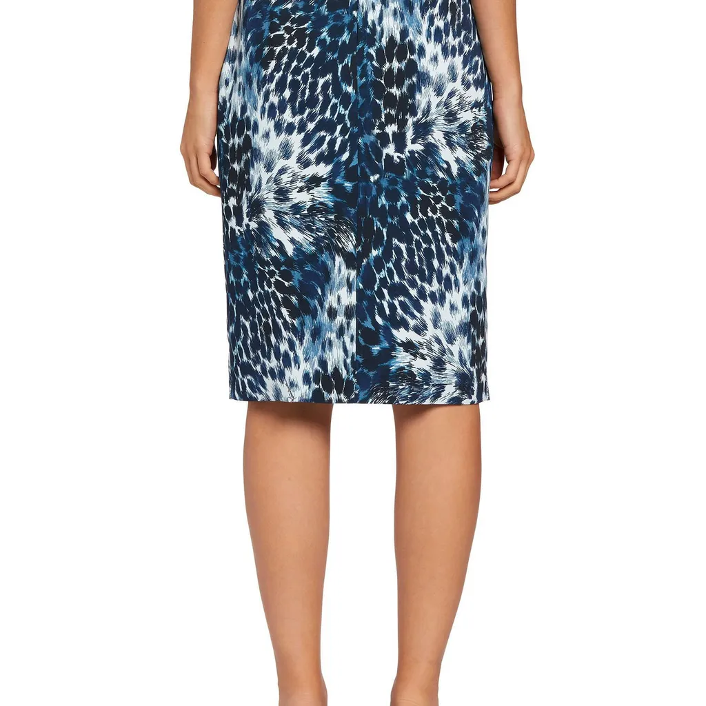 Roberto Cavalli Leopard Print Fitted Skirt