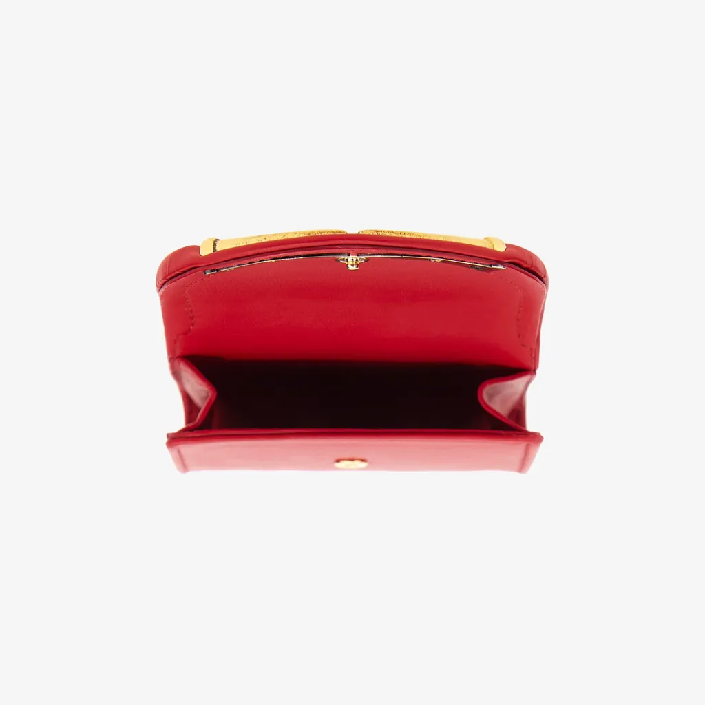 Roberto Cavalli Fang Clasp Card Case