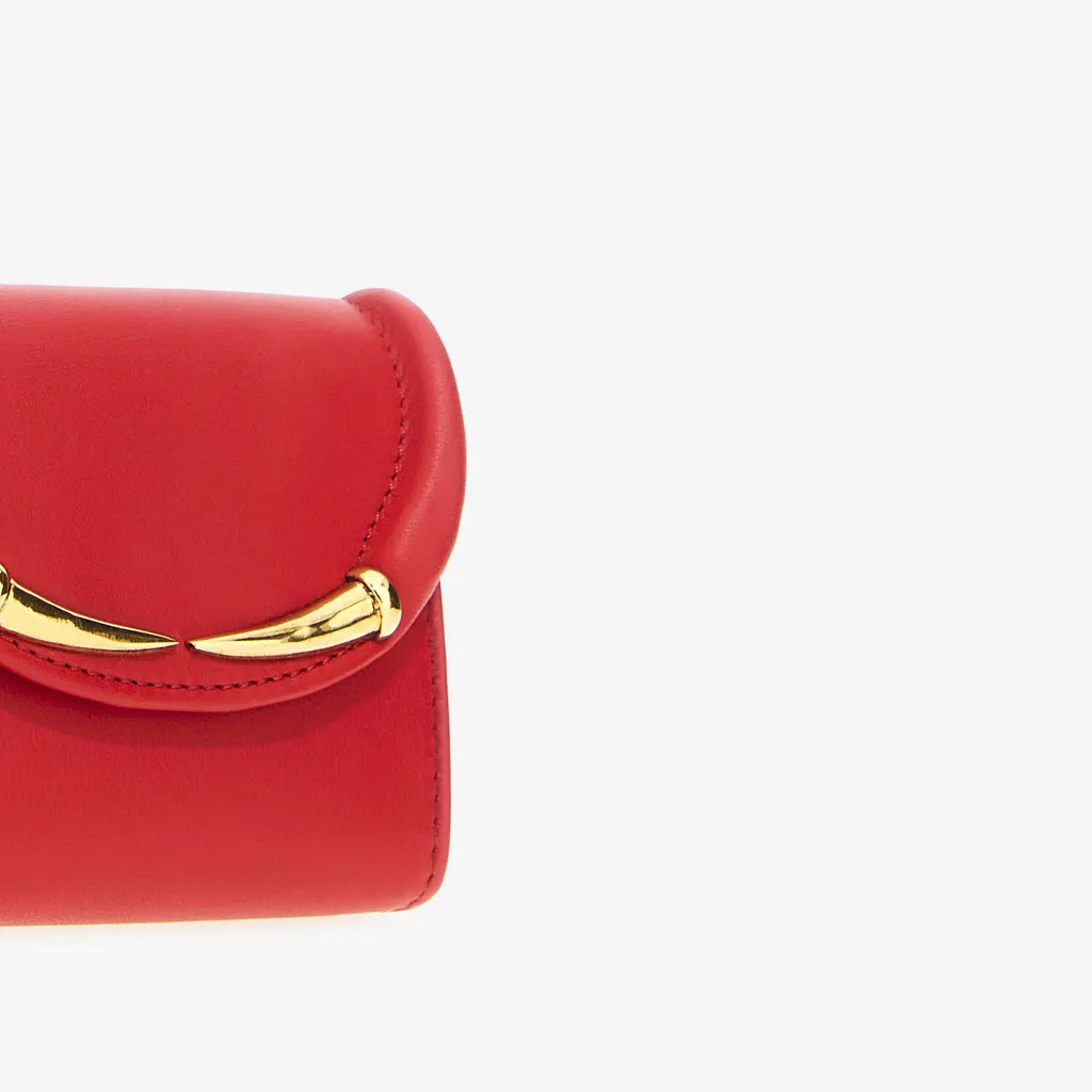 Roberto Cavalli Fang Clasp Card Case