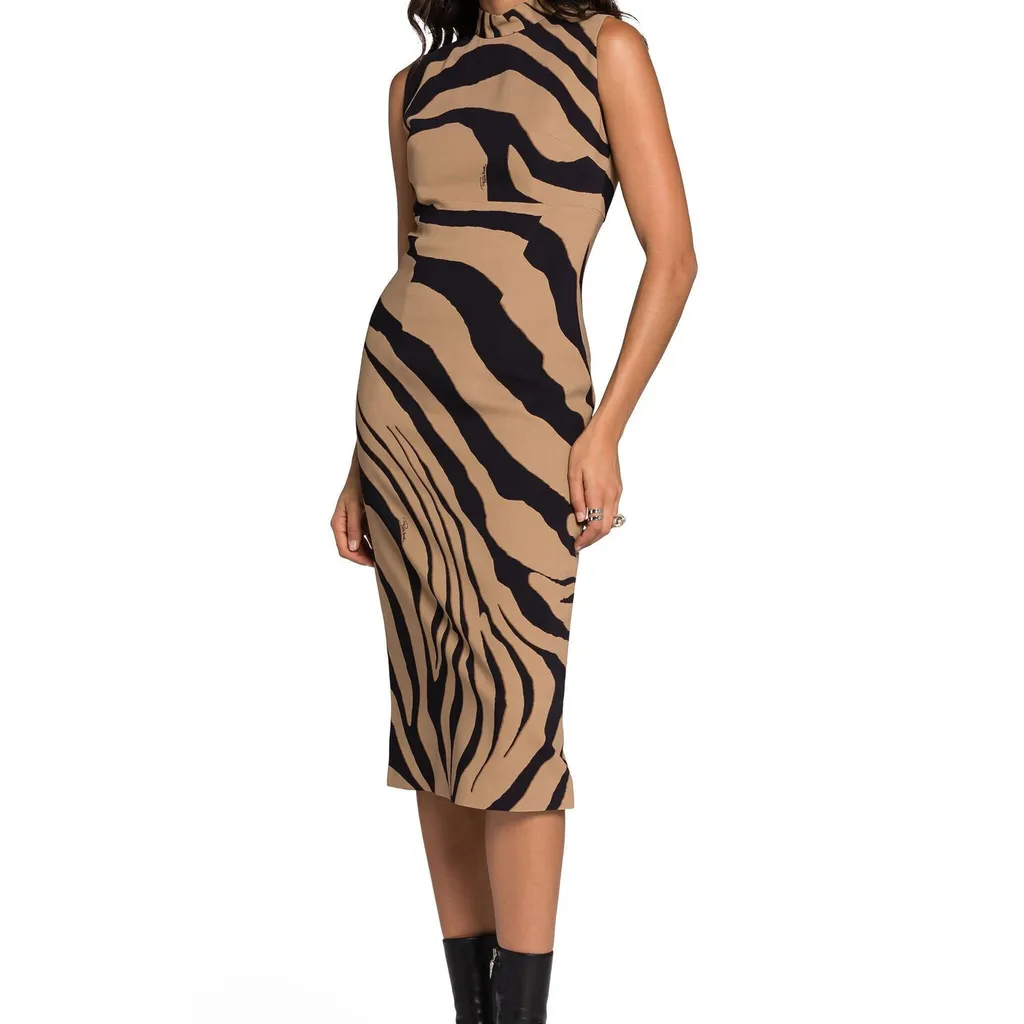 Roberto Cavalli Print Sleeveless Dress