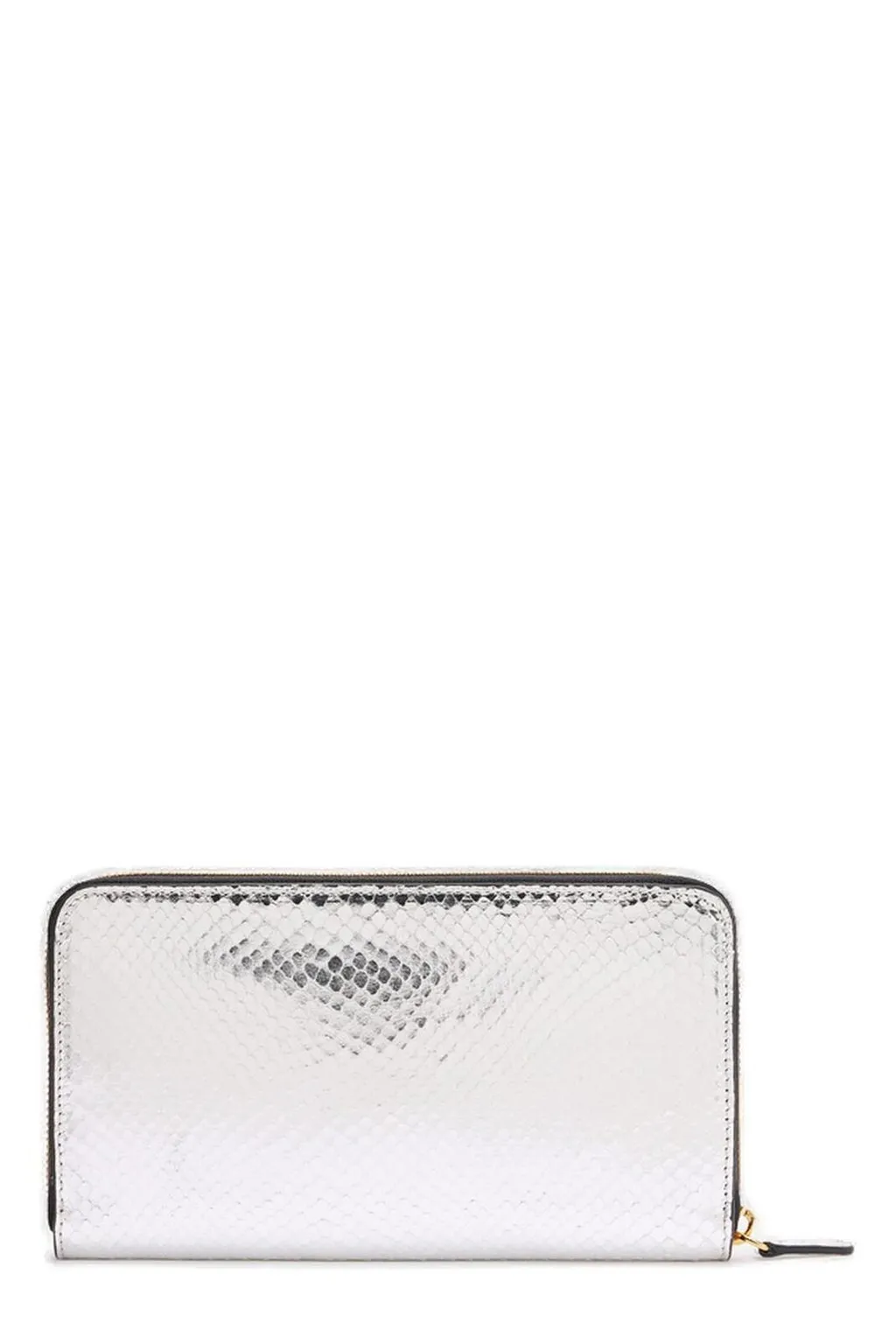 Roberto Cavalli Embossed Zipped Rectangular Wallet