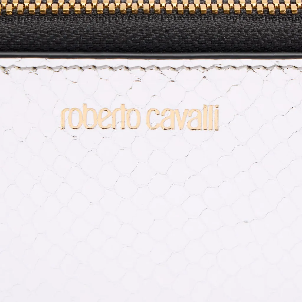 Roberto Cavalli Embossed Zipped Rectangular Wallet