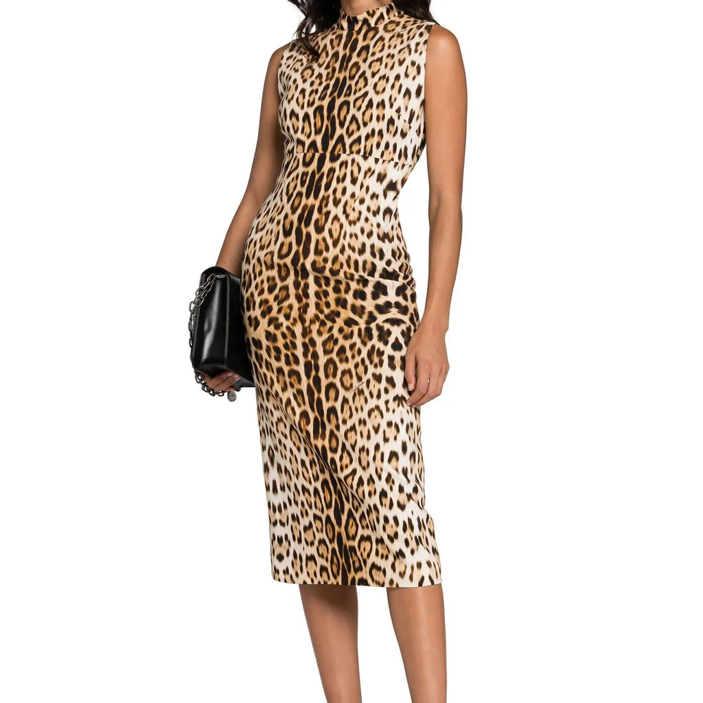 Roberto Cavalli Leopard Print Dress