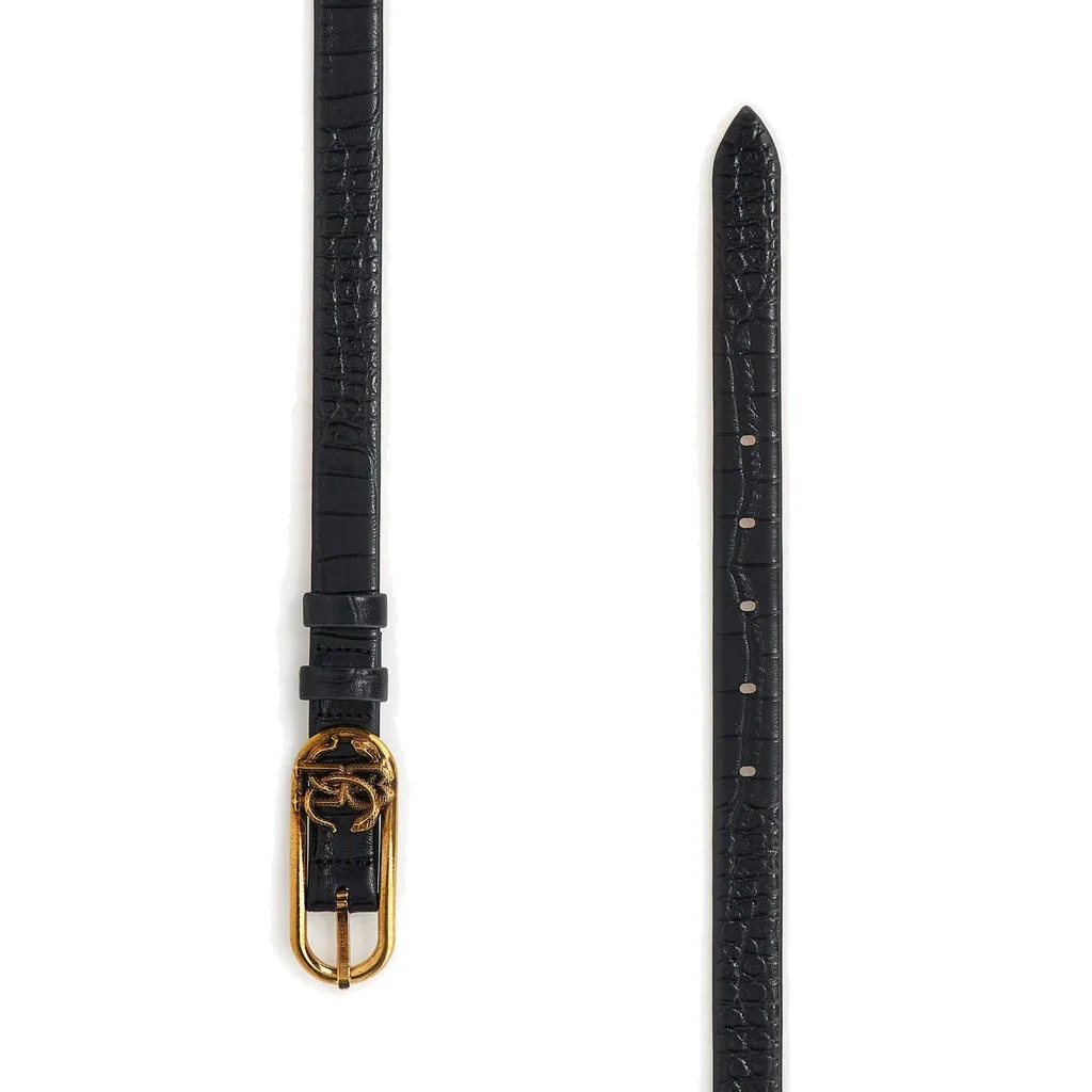 Roberto Cavalli Embossed Logo Buckled Belt