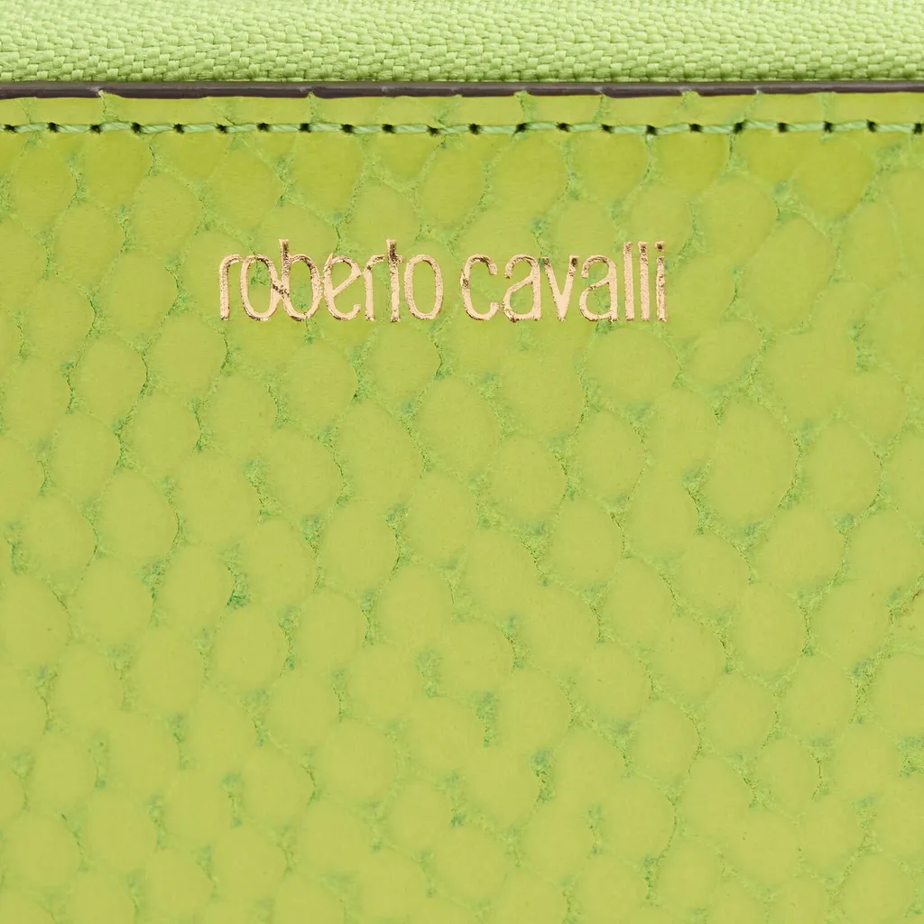 Roberto Cavalli Logo Embossed Zipped Wallet