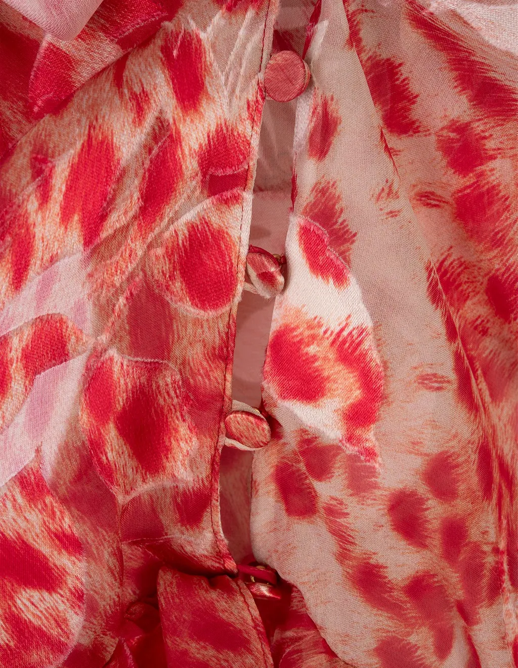 Roberto Cavalli Ruffle Print Crop Top