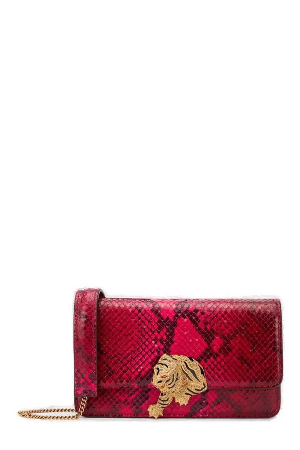 Roberto Cavalli Tiger Embellished Shoulder Bag