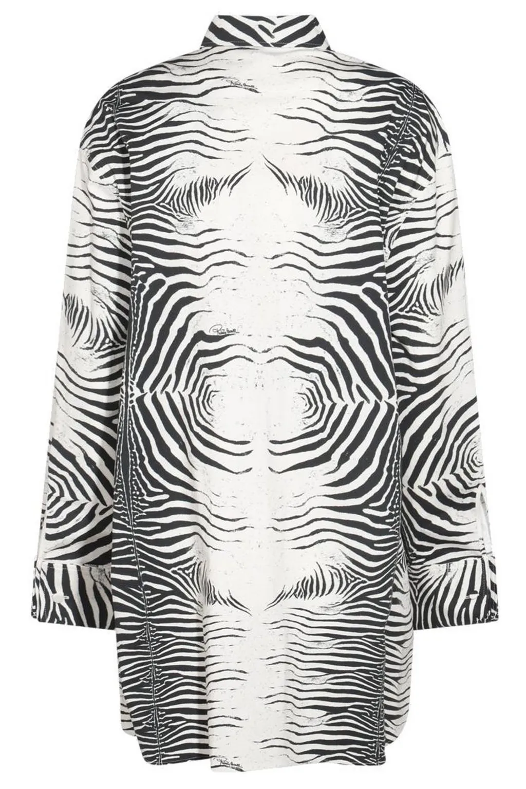 Roberto Cavalli Zebra-Print Long Shirt