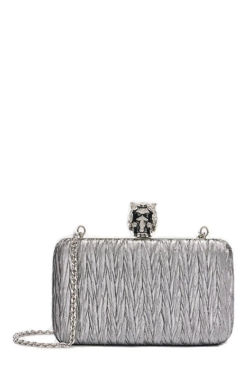 Roberto Cavalli Tiger Fastened Clutch Bag