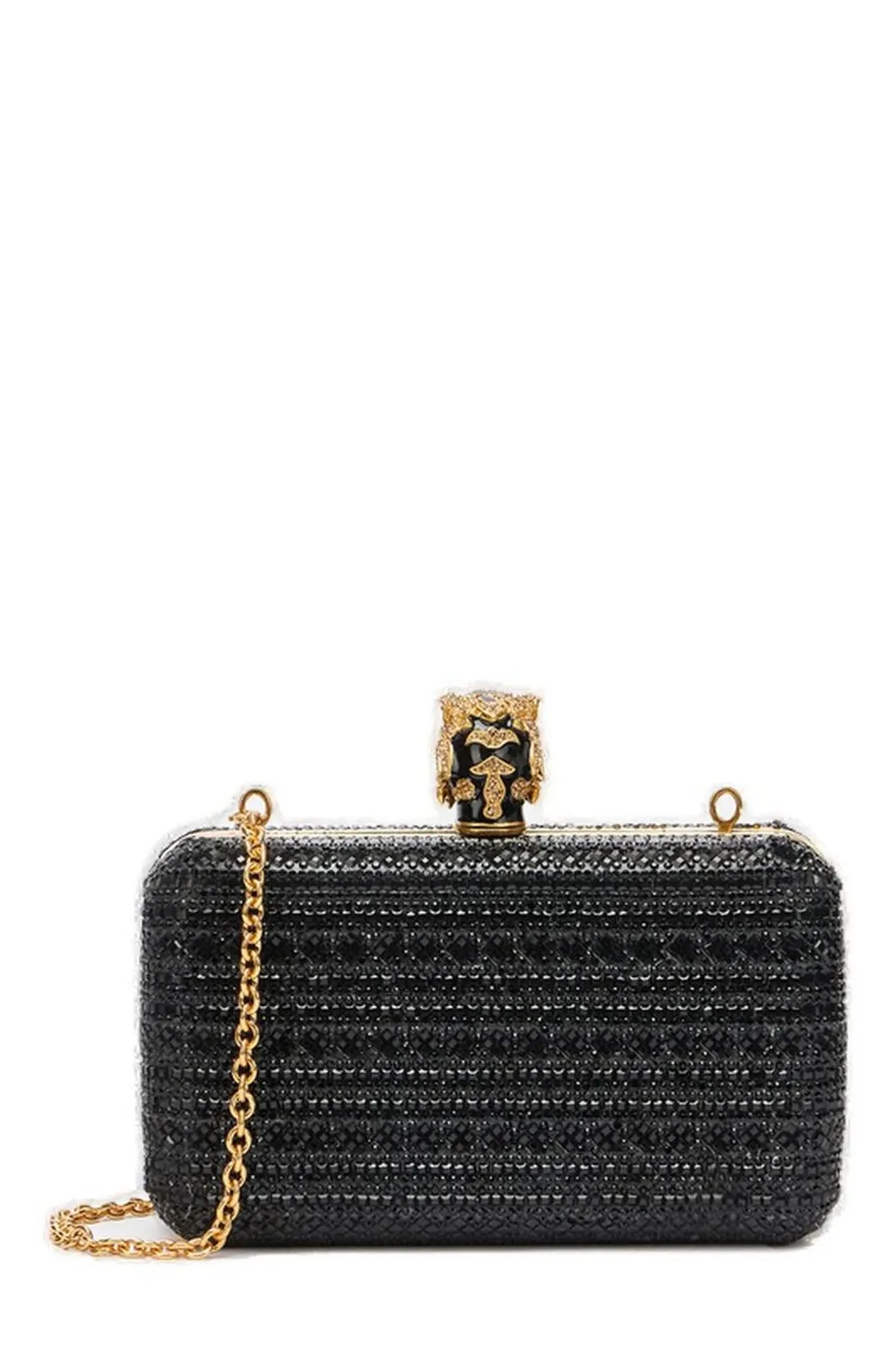 Roberto Cavalli Tiger Embellished Clutch Bag