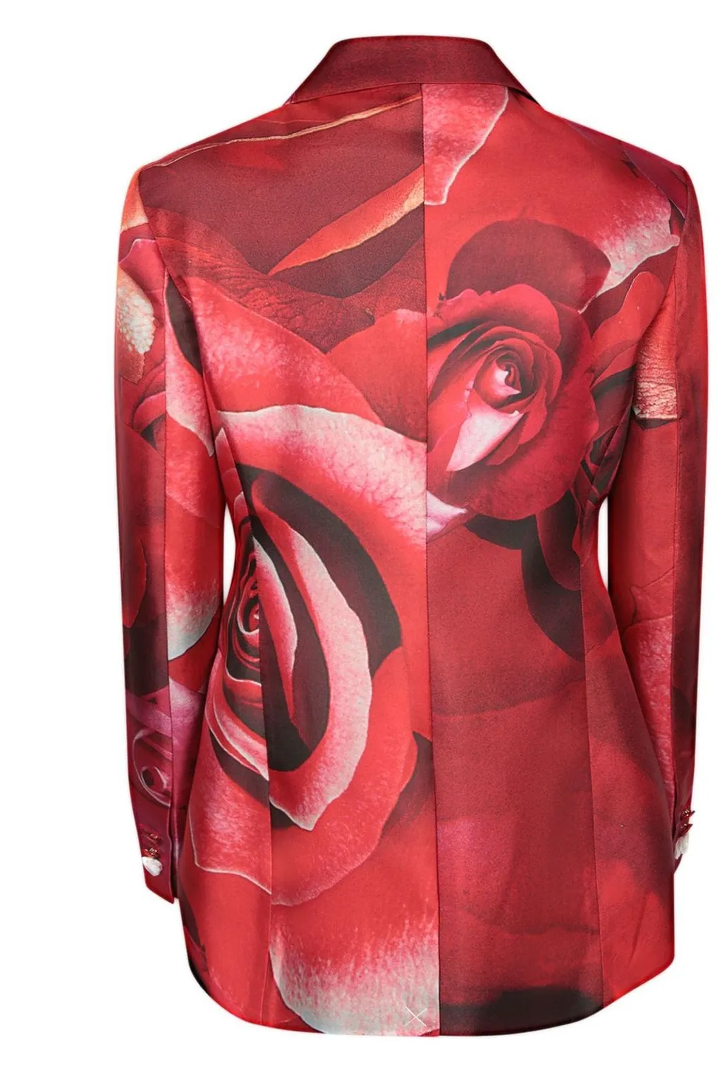 Roberto Cavalli Garden Rose-Printed Single Breasted Blazer