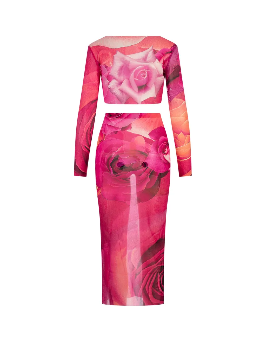 Roberto Cavalli Print Top And Skirt Set