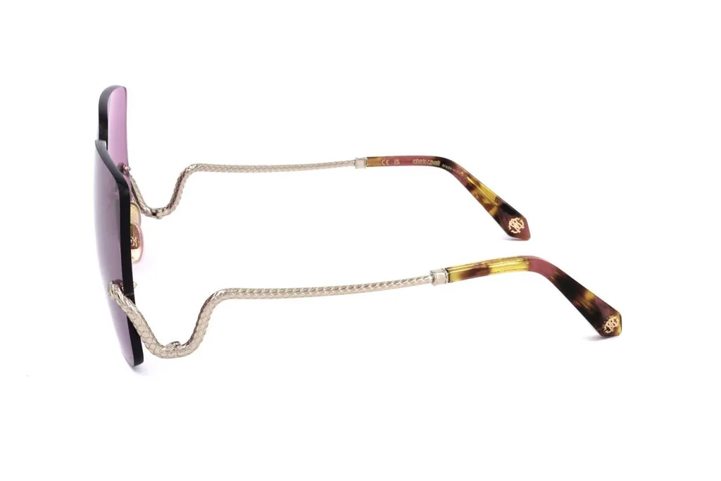 Roberto Cavalli Square Frame Rimless Sunglasses