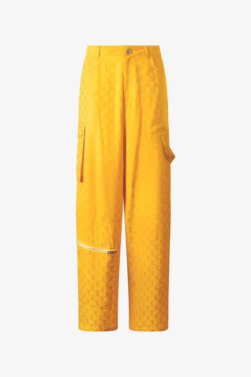 Roberto Cavalli Mirror Snake Monogram Trousers