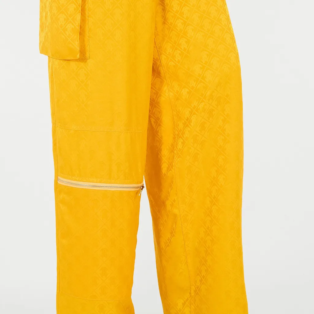 Roberto Cavalli Mirror Snake Monogram Trousers