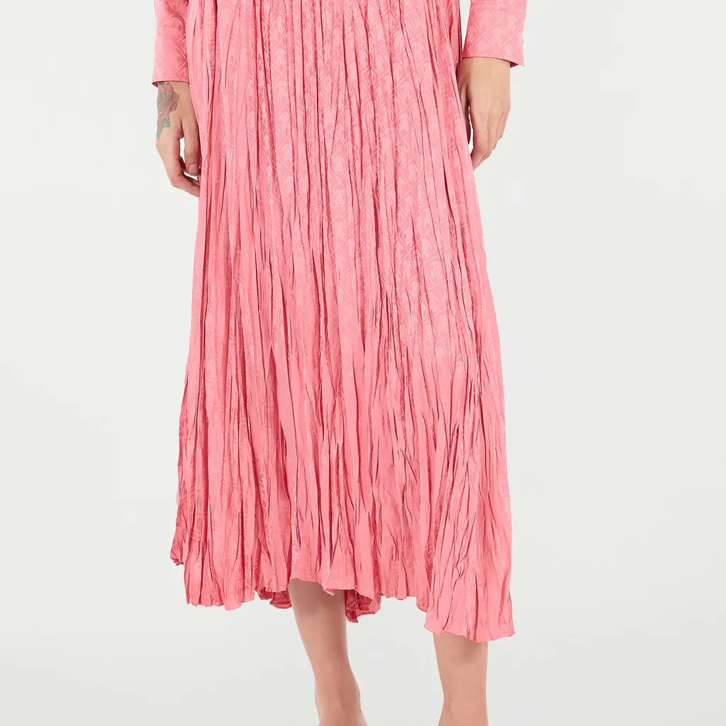 Roberto Cavalli Crinkled Effect Midi Skirt