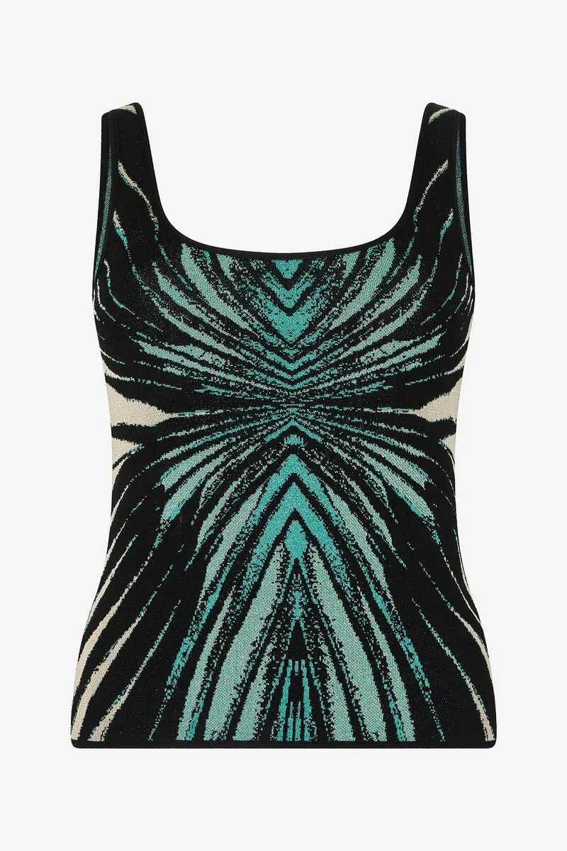 Roberto Cavalli Ray Of Sea Patterned Top