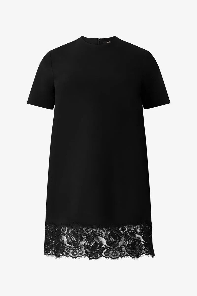 Roberto Cavalli Mini Dress With Lace Trim