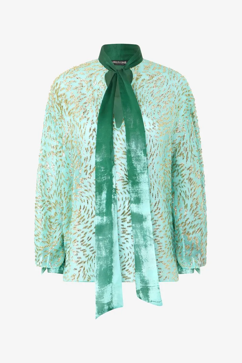 Roberto Cavalli Blouse With Radiant Design