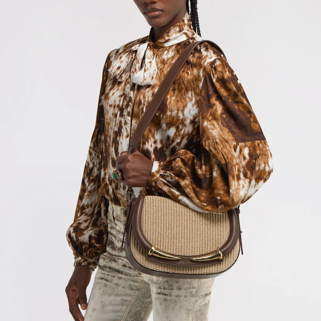 Roberto Cavalli Fang Shoulder Bag