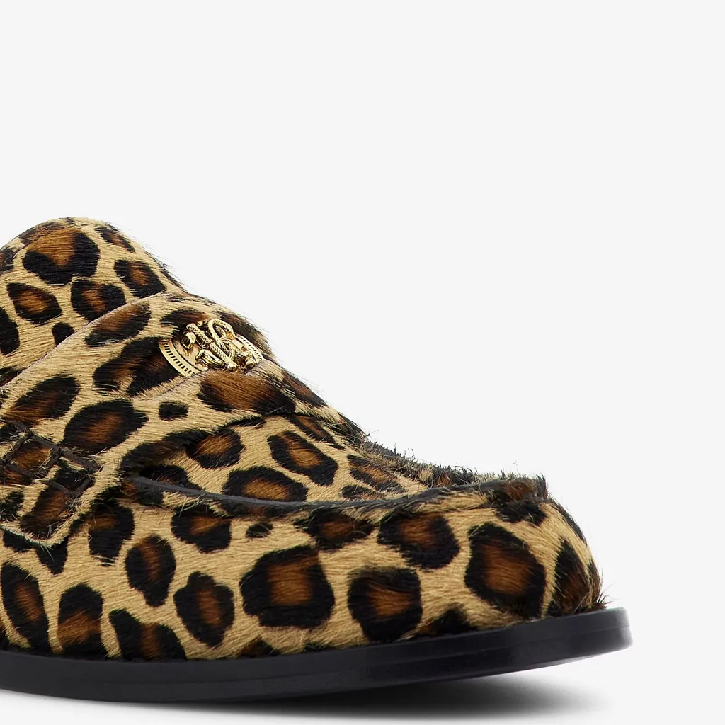 Roberto Cavalli Jaguar Pattern Moccasins