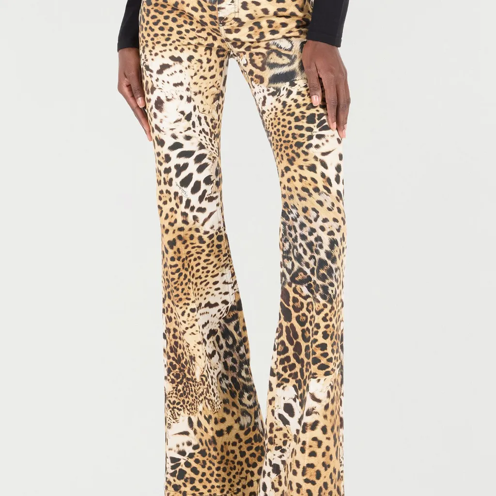 Roberto Cavalli Jaguar Print Pants