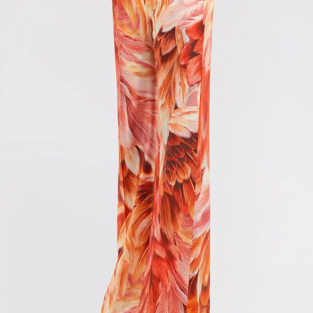Roberto Cavalli Feather Print Trousers