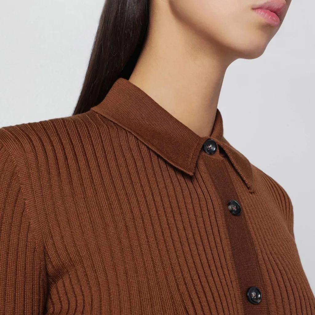 Roberto Collina Ribbed Button-Up Knitwear