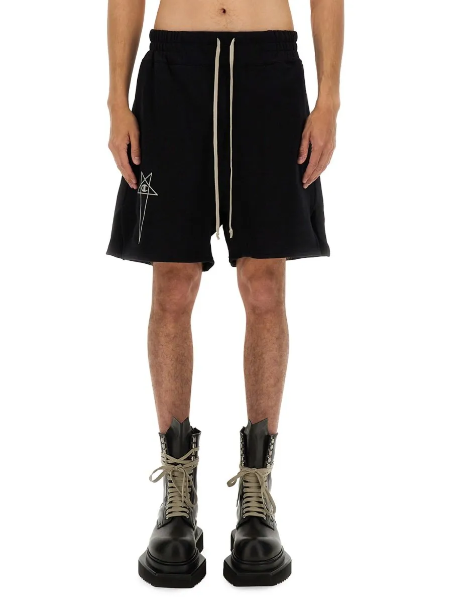 Rick Owens X Champion Drawstring Shorts