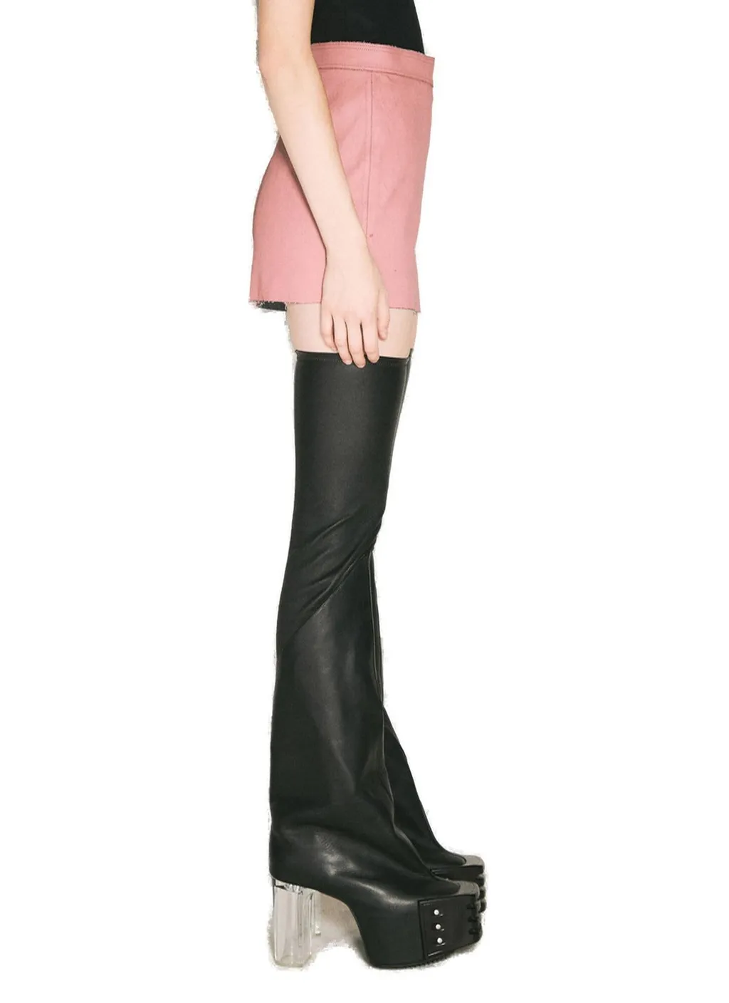 Rick Owens Coated Mini Skirt