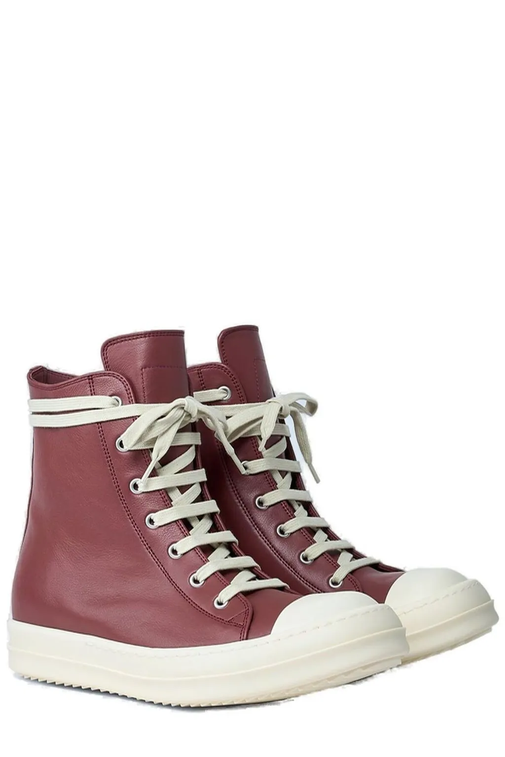 Rick Owens High-Top Lace-Up Sneakers