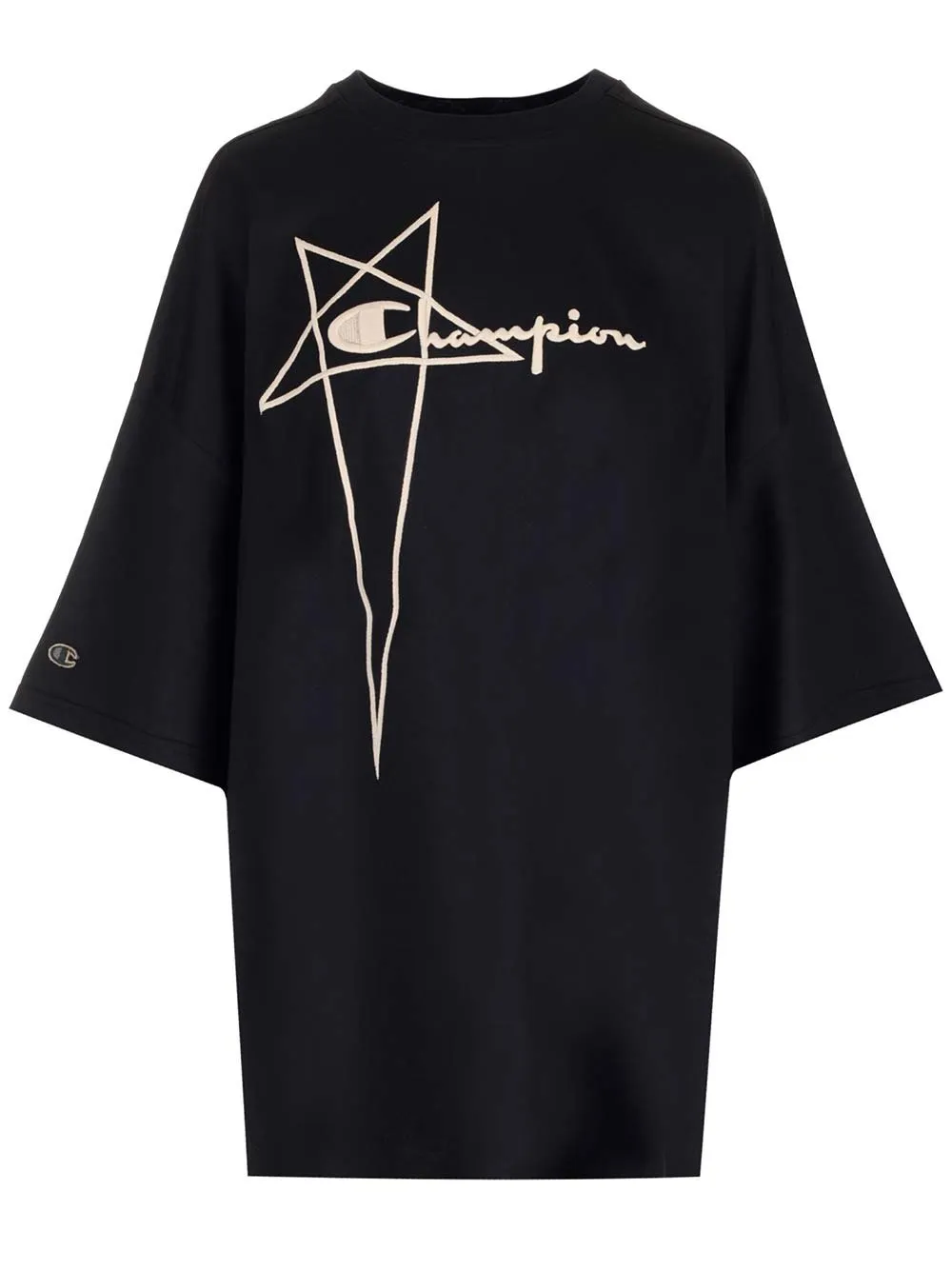 Rick Owens X Champion Logo-Embroidered Crewneck T-Shirt