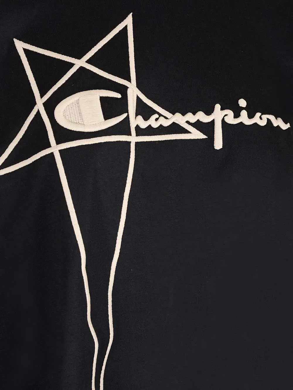 Rick Owens X Champion Logo-Embroidered Crewneck T-Shirt