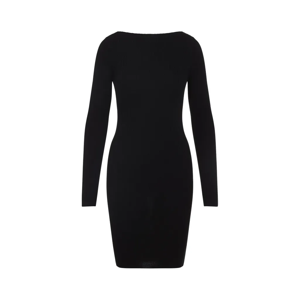 Rick Owens Cut-Out Detailed Ribbed Dress