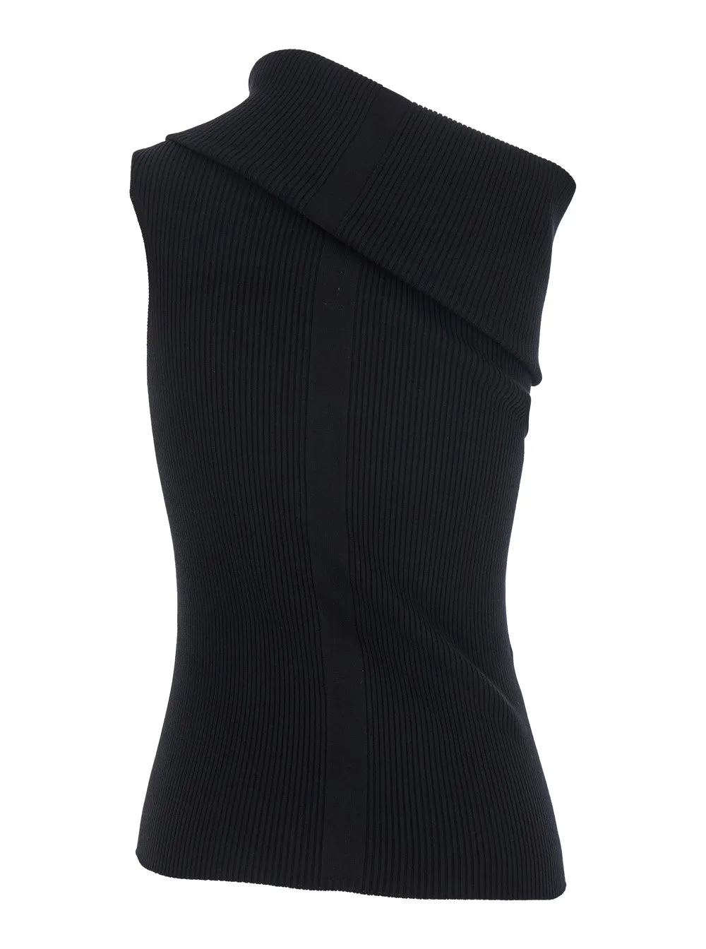 Rick Owens Athena One-Shoulder Knitted Top