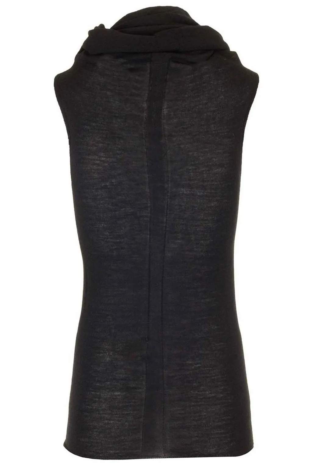 Rick Owens Asymmetric Neck Twist-Detail Vest