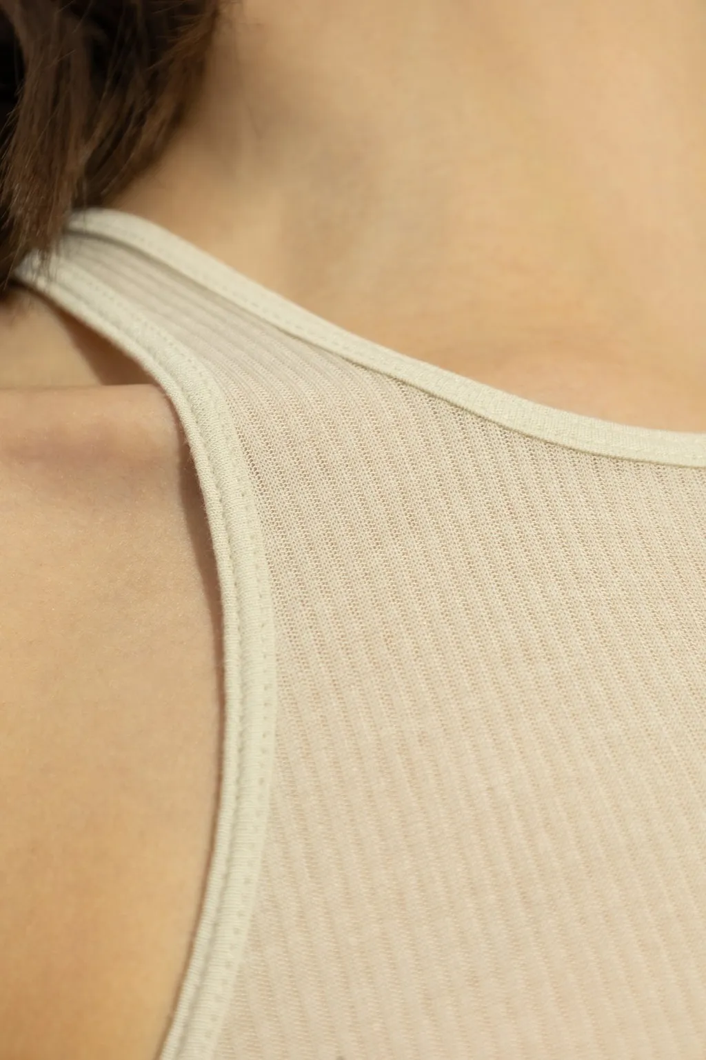 Rick Owens Hollywood Basic Ribbed Crewneck Tank Top