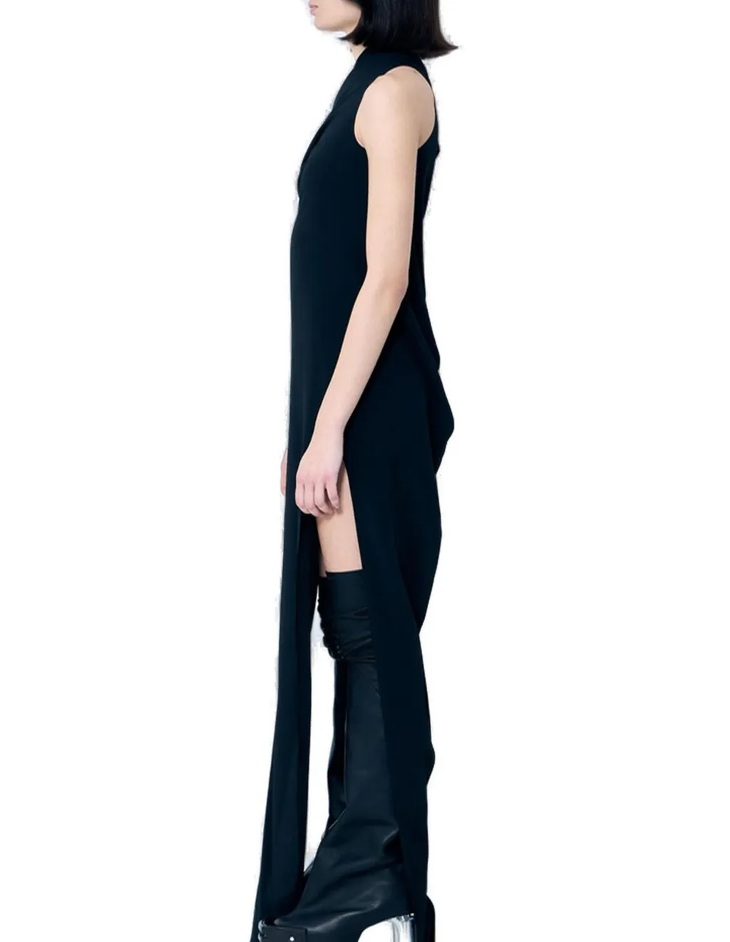 Rick Owens One-Shoulder Athena Arrowhead Dress